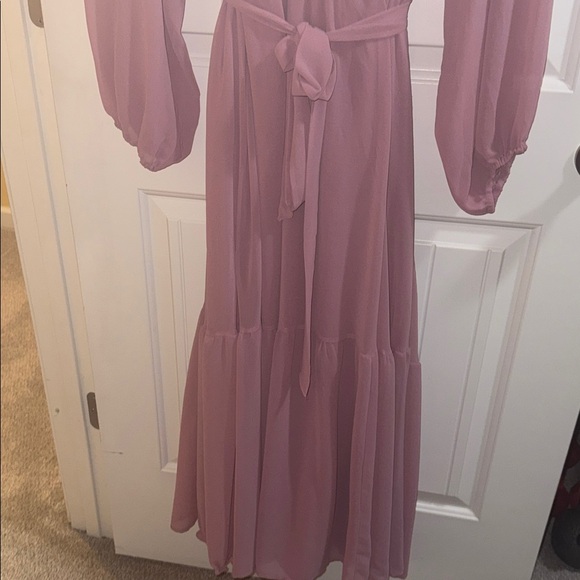 Elegant Pink Maxi Dress - Picture 5 of 10